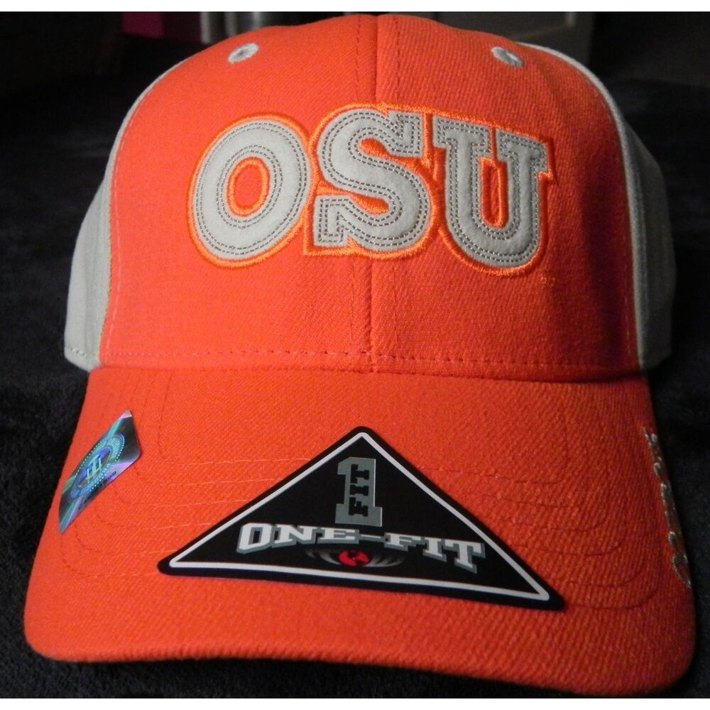 Oklahoma State Cowboys Top of the World One-Fit Hat – Orange/Gray – NWT